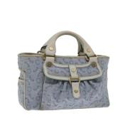 Celine Vintage Pre-owned Canvas handvskor Gray, Dam