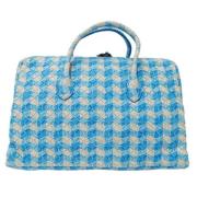 Bottega Veneta Vintage Pre-owned Laeder handvskor Blue, Dam