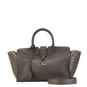 Yves Saint Laurent Vintage Pre-owned Laeder handvskor Brown, Dam