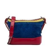 Chanel Vintage Pre-owned Mocka crossbodyvskor Blue, Dam