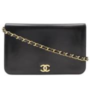 Chanel Vintage Pre-owned Laeder chanel-vskor Black, Dam