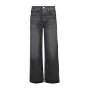 Agolde Svarta Jeans för Kvinnor Aw24 Black, Dam