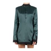 MM6 Maison Margiela Grön Rayon Viskos Klänning Green, Dam