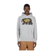 Human Made Grafiskt Tryck Hoodie Sweatshirt Gray, Herr