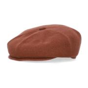 Kangol Mahogny Ull Flat Cap Hatt Brown, Herr