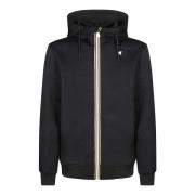 K-Way Sportig Hoodie Spacer Jacka Black, Herr