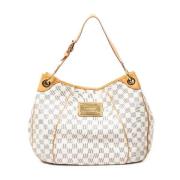 Louis Vuitton Vintage Pre-owned Belagd canvas axelremsvskor White, Dam