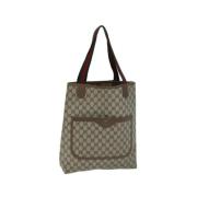 Gucci Vintage Pre-owned Canvas gucci-vskor Beige, Dam