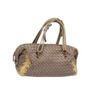 Bottega Veneta Vintage Pre-owned Laeder handvskor Gray, Dam