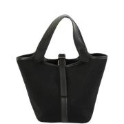 Hermès Vintage Pre-owned Canvas handvskor Black, Dam