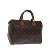 Louis Vuitton Vintage Pre-owned Canvas handvskor Brown, Dam