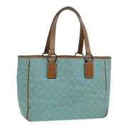 Gucci Vintage Pre-owned Canvas totevskor Blue, Dam