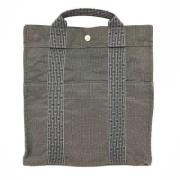 Hermès Vintage Pre-owned Canvas handvskor Gray, Dam