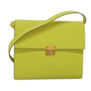 Hermès Vintage Pre-owned Laeder axelremsvskor Yellow, Dam