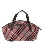 Burberry Vintage Pre-owned Canvas handvskor Pink, Dam