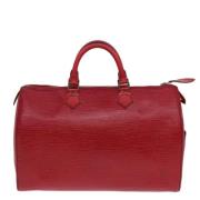 Louis Vuitton Vintage Pre-owned Laeder handvskor Red, Dam