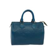 Louis Vuitton Vintage Pre-owned Laeder handvskor Blue, Dam