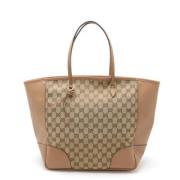 Gucci Vintage Pre-owned Canvas totevskor Beige, Dam