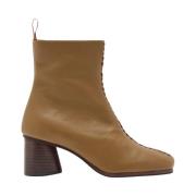 Maliparmi Vävd Läder Booties Brown, Dam