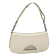 Dior Vintage Pre-owned Belagd canvas axelremsvskor White, Dam