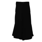 Yohji Yamamoto Svarta Ull Plisserade Modeshorts Black, Herr