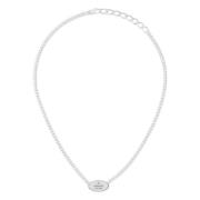 Gucci Varumärke halsband med oval tag i sterlingsilver_40-45cm tag 20 ...