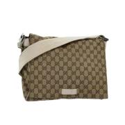 Gucci Vintage Pre-owned Canvas gucci-vskor Beige, Dam