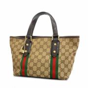 Gucci Vintage Pre-owned Canvas gucci-vskor Beige, Dam