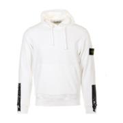 Stone Island Vita Tröjor Felpa White, Herr