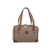 Celine Vintage Pre-owned Canvas handvskor Beige, Dam