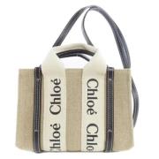 Chloé Pre-owned Pre-owned Canvas handvskor Beige, Dam