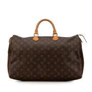 Louis Vuitton Vintage Pre-owned Canvas handvskor Brown, Dam