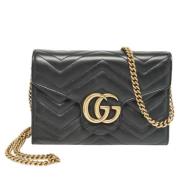 Gucci Vintage Pre-owned Laeder plnbcker Black, Dam