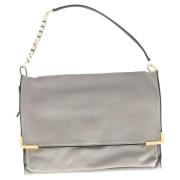 Chloé Pre-owned Pre-owned Laeder kuvertvskor Gray, Dam