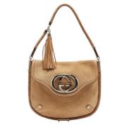 Gucci Vintage Pre-owned Laeder handvskor Beige, Dam