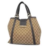 Gucci Vintage Pre-owned Canvas gucci-vskor Brown, Dam