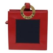 Celine Vintage Pre-owned Laeder axelremsvskor Red, Dam