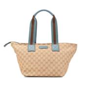 Gucci Vintage Pre-owned Canvas totevskor Beige, Dam