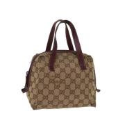 Gucci Vintage Pre-owned Canvas gucci-vskor Beige, Dam