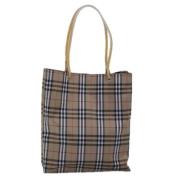 Burberry Vintage Pre-owned Canvas totevskor Beige, Dam