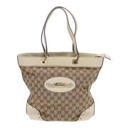 Gucci Vintage Pre-owned Canvas totevskor Beige, Dam