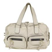 Chloé Pre-owned Pre-owned Laeder handvskor White, Dam