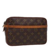 Louis Vuitton Vintage Pre-owned Canvas kuvertvskor Brown, Dam