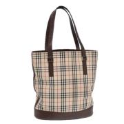 Burberry Vintage Pre-owned Canvas totevskor Beige, Dam