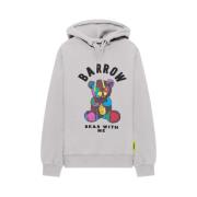 Barrow Hoodie med Teddybjörn Tryck Gray, Herr