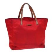 Gucci Vintage Pre-owned Canvas totevskor Red, Dam