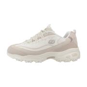 Skechers Vinter D'Lites Sneakers Beige, Dam