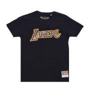 Mitchell & Ness NBA Team Logo Tee Hardwood Classics Black, Herr