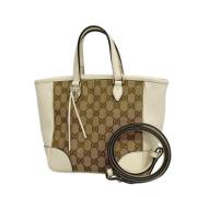 Gucci Vintage Pre-owned Canvas totevskor Beige, Dam