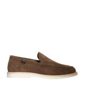 Hogan Beige Mocka Loafer Skor Brown, Herr